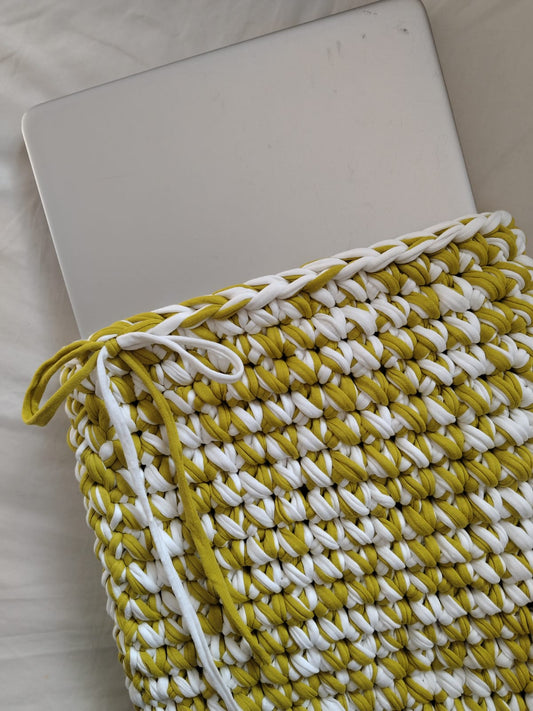 Funda notebook Coastal Weave 💚🤍