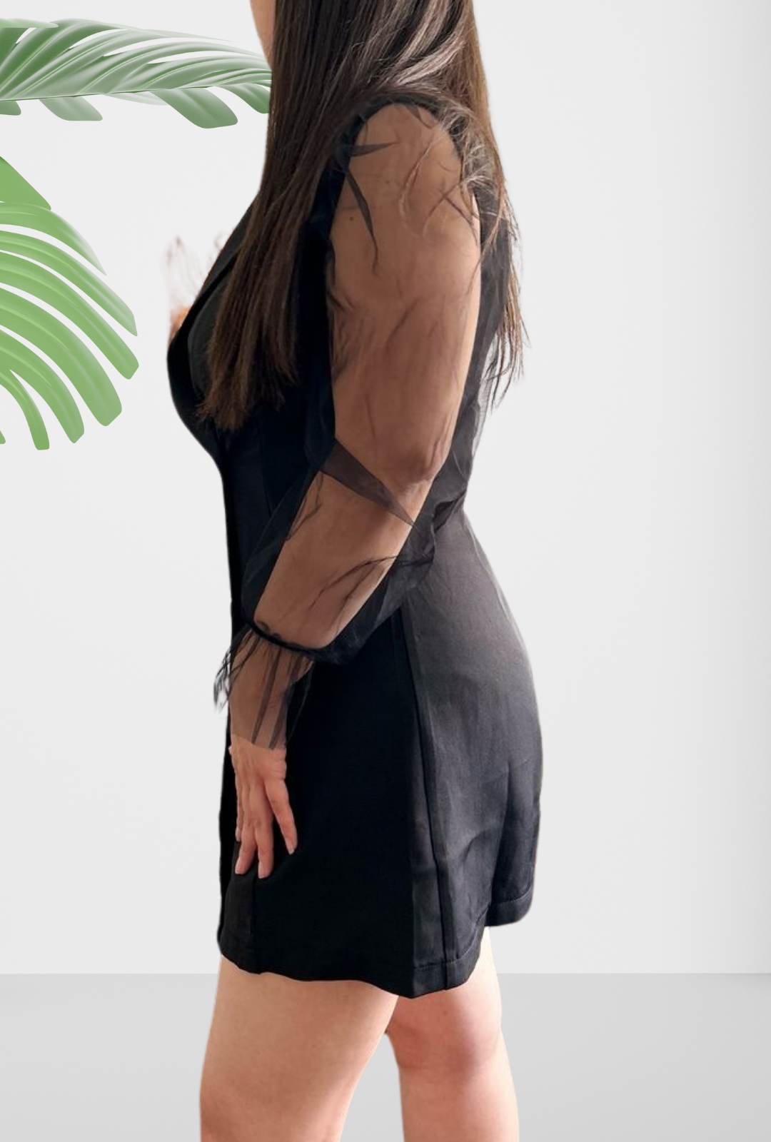 Vestido formal negro