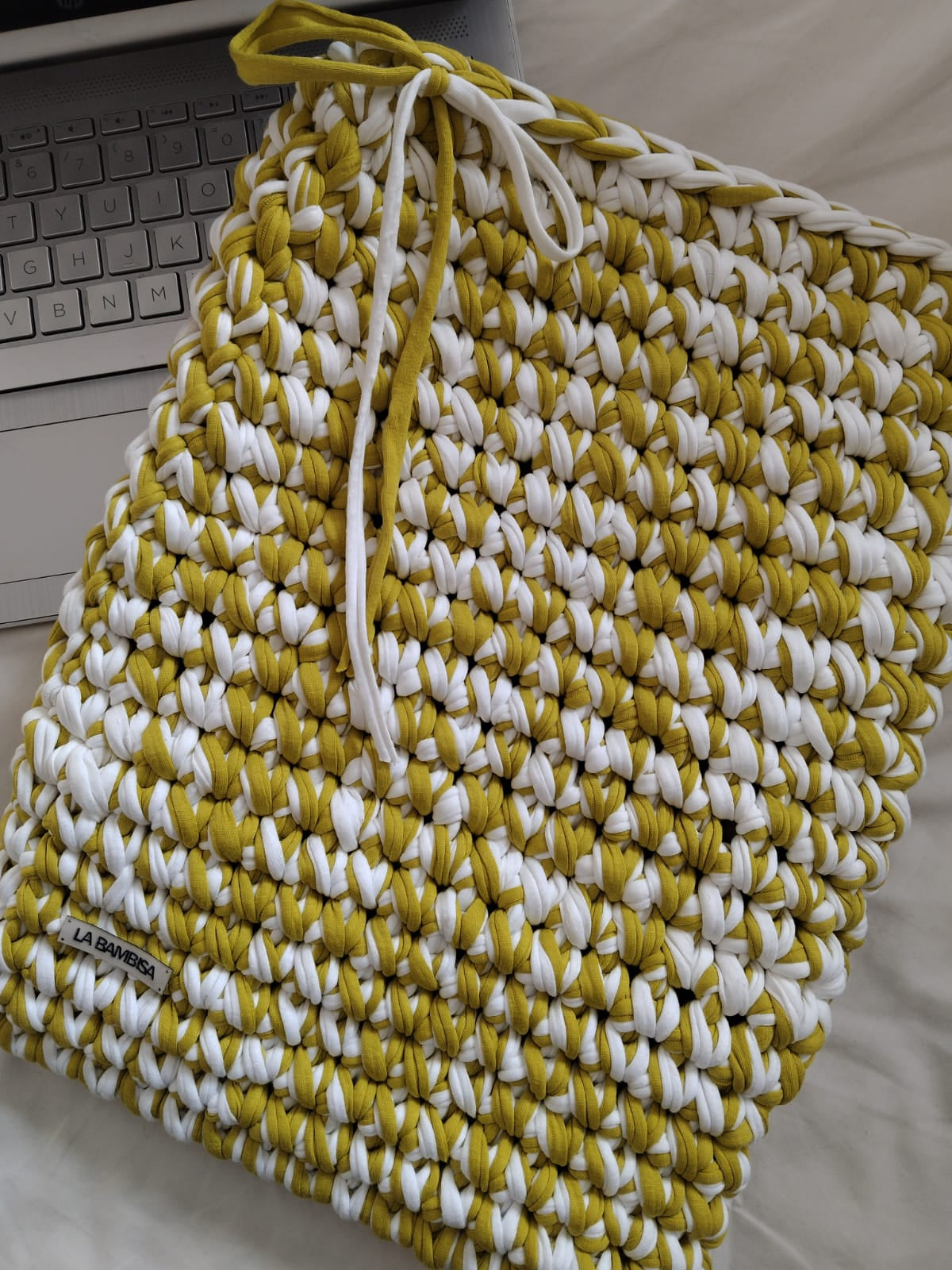 Funda notebook Coastal Weave 💚🤍