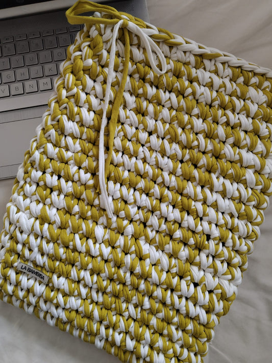 Funda notebook Coastal Weave 💚🤍