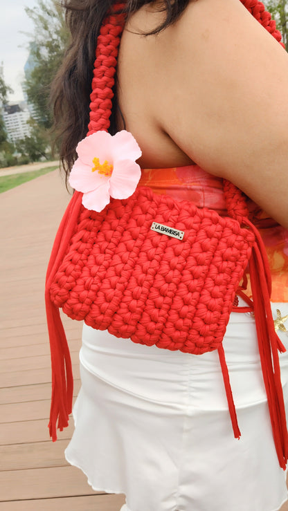 Cartera flecos Cherry pie