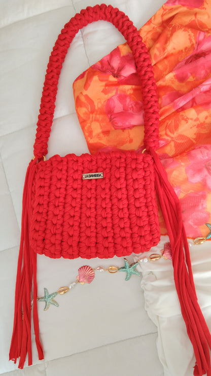Cartera flecos Cherry pie