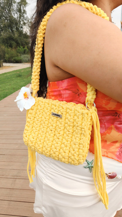Cartera flecos Piña Colada