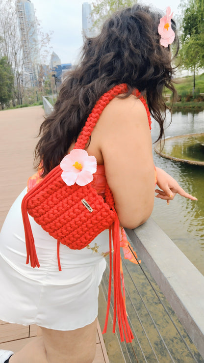 Cartera flecos Cherry pie