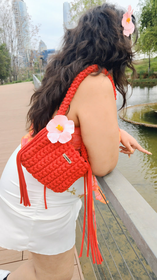 Cartera flecos Cherry pie